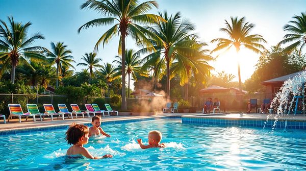 Découvrez les campings idéalement équipés de parcs aquatiques